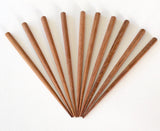 Wood hair sticks Bayong round with flat top 6 in. Long 10 pcs.