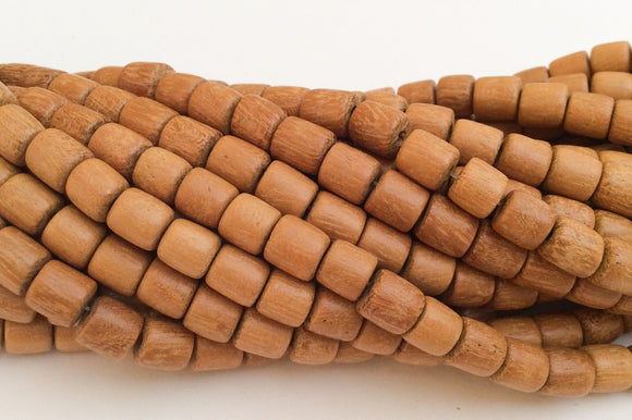 65 Barrel wood beads, nangka natural wood beads 16