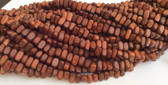 70 Bayong Wood Nugget Beads, Natural Wood Beads, Bayong
