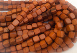 Bayong Wood Beads, Cube Wood Beads, 10x10mm