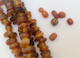 Golden horn beads nuggets 16" strand