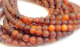 Golden horn beads 7-8 round 16" strand