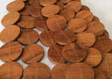 10 Bayong wood connectors discs beads coin