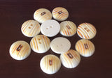 Buttons Set, Carved Buttons, 25mm Button, Round Buttons, 1 Inch Buttons, Craft Buttons, Unique Buttons, Clothing Buttons, Buttons