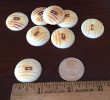 Buttons Set, Carved Buttons, 25mm Button, Round Buttons, 1 Inch Buttons, Craft Buttons, Unique Buttons, Clothing Buttons, Buttons