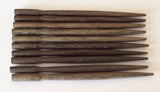 Graywood hair sticks, shawl pins, small 4 1/2" hair sticks round 10 pcs