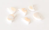Cute shell charms crescent-6pcs