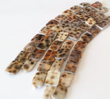 Shell beads, natural shell beads, cowrie shell beads rectangle-10pc