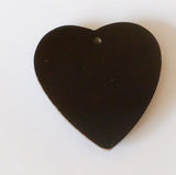 Inlaid shell pendant, cowrie shell pendant, heart shape pendant