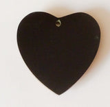 Inlaid mosaic shell pendant, mosaic pendant, brownlip shell pendant heart 38mm