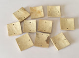 Wood square connector, natural wood beads, coco beads, bleached unpolished square connector 10 pc