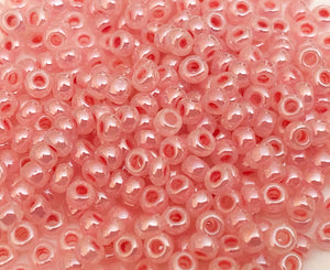 Japanese Seed Beads 11/0 Opaque Tea Rose Destash 30 grams