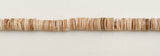 4mm Shell Heishi Beads 24 inch strand Voluta