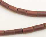 3x6 Tube Wood Beads Bayong-16" strand