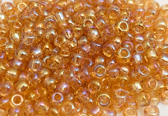 Rainbow Topaz Seed Beads 11/0 Transparent 30 Grams Beadwork Beadweaving