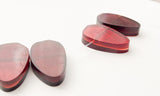 Capiz Focal Shell Beads Red 5pc