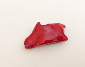 Large Red Coral Branch Bead 46x18