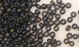 11/0 Japanese Seed Beads Metallic Green Rainbow 30 grams