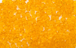 Destash Japanese Seed Beads 11/0- Transparent Marigold 30 Grams