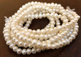 White Freshwater Potato Pearls 3mm Small Potato Pearls