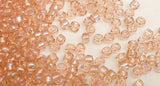 30 Grams Japanese Seed Beads Destash Size 11/0- Transparent Carnation Pink Rainbow