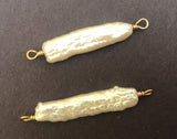 Biwa Pearl Links Connector Gold Filled