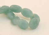 Amazonite Faceted Flat Oval 14pc