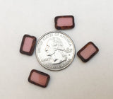 Glass Rectangle Beads Pink