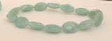 Amazonite Faceted Flat Oval 14pc