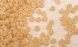 Japanese Seed Beads 11/0 Opaque Pale Yellow Destash 30 grams