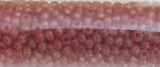 30 Grams Japanese Seed Beads Destash Size 11/0- Transparent Frosted Brick Red