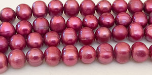 Freshwater Potato Pearls Beads Purple 8-9mm