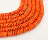 10MM Rondelle Coco Orange