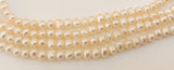 White Freshwater Potato Pearls 3mm Small Potato Pearls