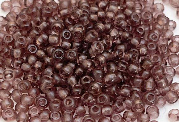 30 Grams Japanese Seed Beads Destash Size 11/0- Transparent Mandarin Purple