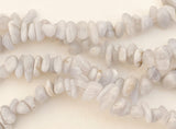 Blue Lace Agate Gemstone Chips Nuggets Beads 32inch strand