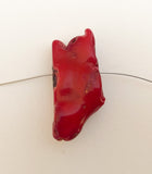 Large Red Coral Branch Bead 46x18