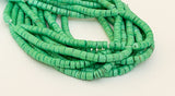 Heishi Beads Coconut Shell 5mm Green