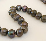 Potato Freshwater Pearl Beads Dark Gray