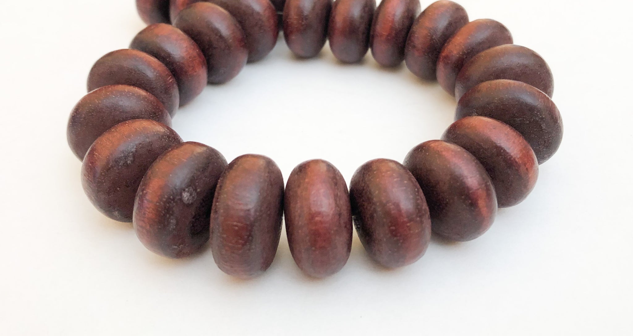 Large Wood Beads Abacus Wood Beads 20mm Wood Rondelle Spacers Brown 7 –  909beads