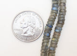 Labradorite 5mm Rondelle Beads 7” Strand