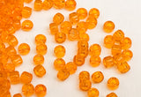 30 Grams Japanese Seed Beads Destash Size 11/0- Transparent Mandarin Orange