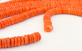 10MM Rondelle Coco Orange