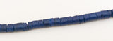 3mm Heishi Coconut Shell Lapis Blue 24” strand