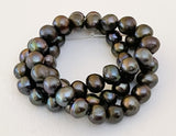 Potato Freshwater Pearl Beads Dark Gray