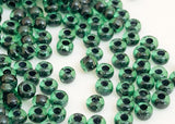 30 Grams Japanese Seed Beads Destash Size 11/0- Transparent Khaki Green