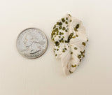 Green and White Leaf Pendant Bead