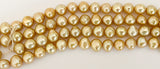 Gold Colored Potato Pearls 6mmFull 16inch strand