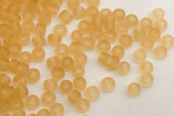 Seed Beads Destash 11/0 Frosted Topaz 30 grams