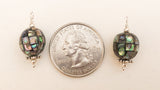 Abalone Shell Oval Beads Charms Sterling Silver Wire Wrapped